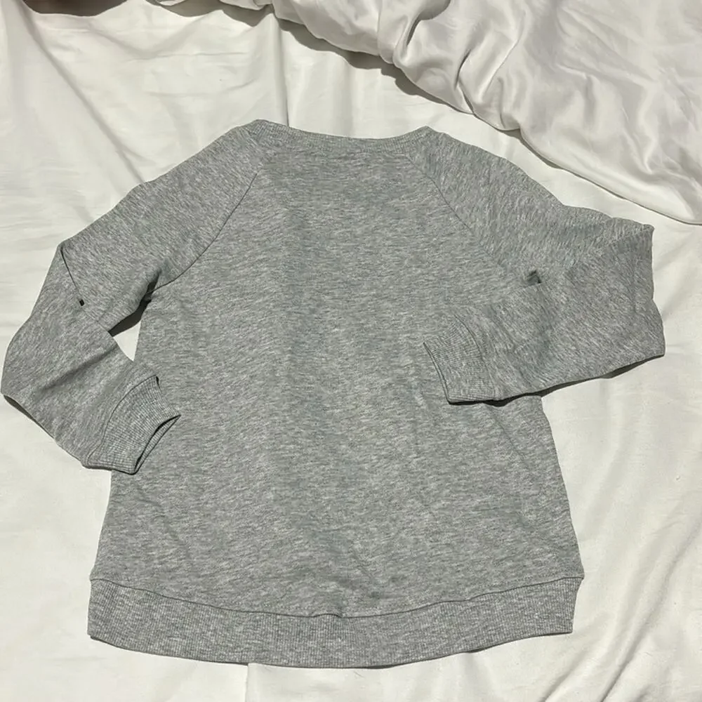 Gymboree S grey hi low sweatshirt pizza is my everything sequin sweatshirt nwt